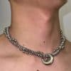 Hip Hop Necklace Future Sense Heavy Industry Winding Steel Titanium Metal