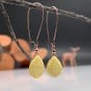 Bohemian Drop-shaped Yellow Turquoise Simple Earrings