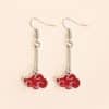 Cosplay Red Cloud Pendant Drop Earrings