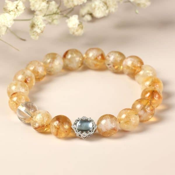 Design Crystal Citrine Ornament Girlfriend Gift Bracelet