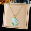 Shell Starfish Sun Stainless Steel Necklace