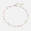 Colorful Natural Stone Necklace Titanium Steel Bracelet