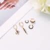 Jewelry Fashion 5-piece Set Of Earrings Trendy Leaves