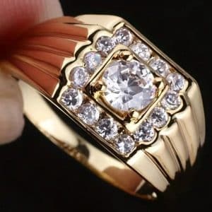 Cross-Border Fashion European And American Style Heavy Industry Wide Surface Simple Bracelet Zircon Design Sense Men's And Women's Ring Personality Trendy Bracelet