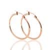 316L Stainless Steel Large Circle Coil Earrings