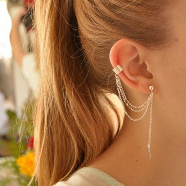 No Pierced Ear Clip Set Creative Simple Alloy