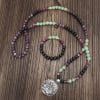 Dongling Long Yoga Lotus Pendant Necklace