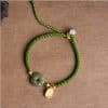 Corn Knot Hetian Jade Safety Buckle Bracelet