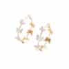 Butterfly Earrings Hollow Multi-layer Big Circle Ear Hook