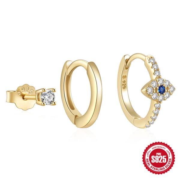Fashion Personality Devil's Eye Earring Set