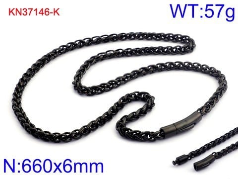 6mm Release Buckle Stainless Steel Personality Titanium Steel Ornament Necklaces