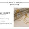 18K Gold Titanium Steel Multi-layer Circle Flower Earrings