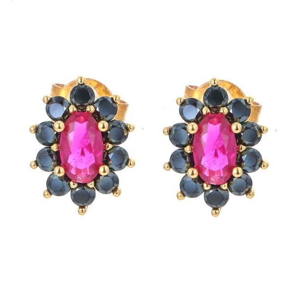 Women's Fashion Simple Micro-set Zirconia Earbone Studs