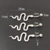 Belly Button Nails With Sterling Silver Snake Set With Zircon