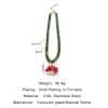 Colored Glaze Beaded Stainless Steel Dopamine Color Indie Necklace