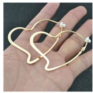 Big Circle Earrings Love Style Personality