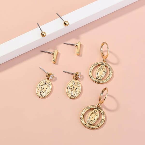 Temperament Roman Portrait Pendant Combination Set Ornament