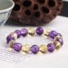 Ametrine Bracelet 128 Cut Crystal Amethyst Bracelet