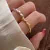 Twist Cord For Braiding Ring Women's Minimalist Design Japanese And Korean All-match Niche