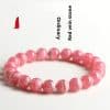 Women's Versatile Natural Red Patterned Stone Fashionable Bracelet
