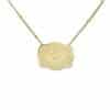 Gold-plated Embossed Slim Chain Adjustable Necklace