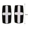 Anime Metal Rectangle Cross Drop Earrings Stud Earrings