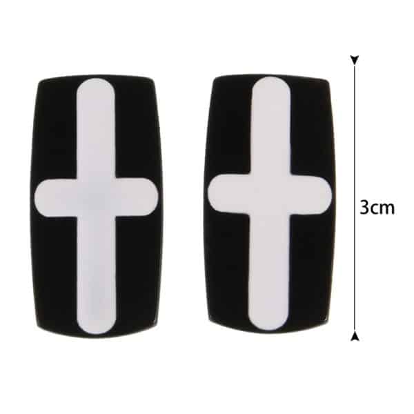 Anime Metal Rectangle Cross Drop Earrings Stud Earrings