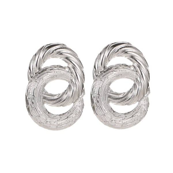 Alloy Plated Water Drop Shaped Eardrops