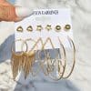 Fashion Personality Women's Geometric Earrings Set