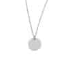 Stainless Steel Geometric Wafer Necklace Pendant