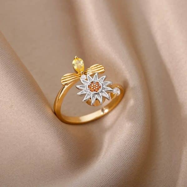 Women's Simple Rotatable Decompression Ring