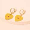 Alloy Drop Oil Love Earrings Female Retro Personality