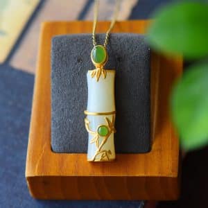 Women's Gold-plated Sand Gold Accessories High-rise Lucky Bamboo Clavicle Chain