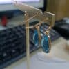 Women's Fashion Blue Crystal Drop Shape Earrings