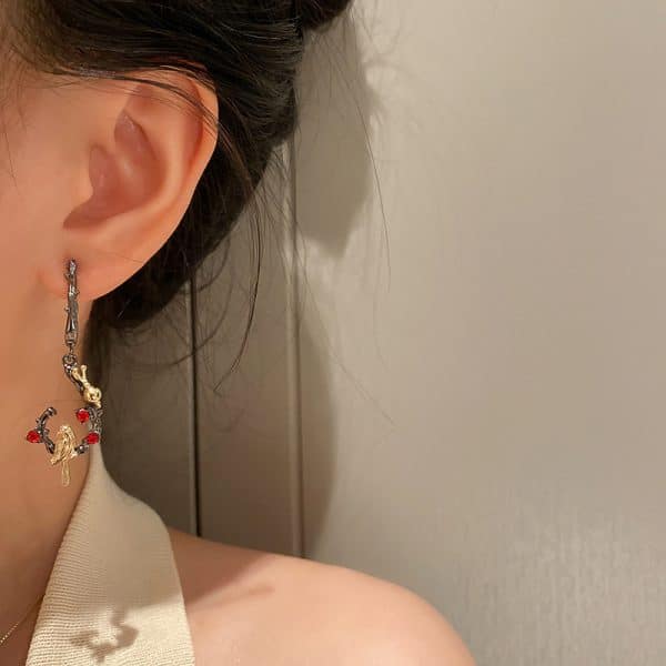 Water Drop Bow Earrings Fashion Earrings