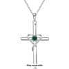 S925 Sterling Silver Cross Frame Pendant Clavicle Chain