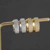 Personalized Micro-set Three Row Stud Earrings