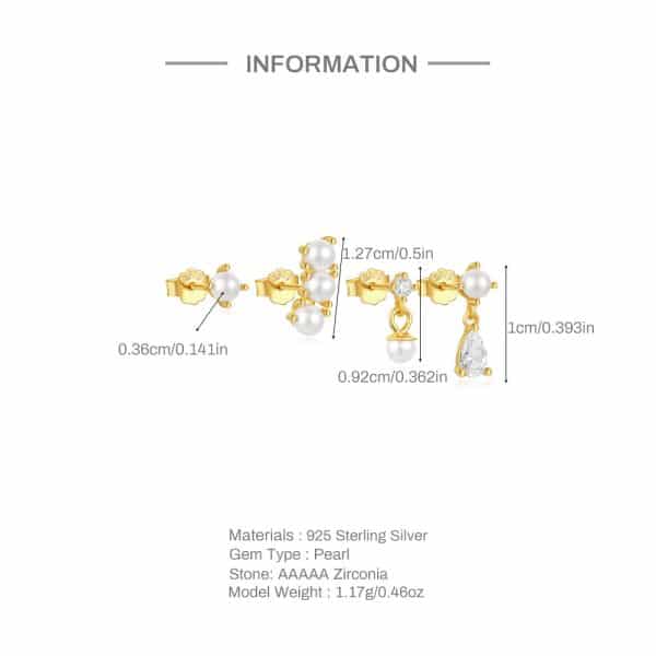 Zircon Versatile Fashion Earring Set Geometric