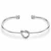 Simple Opening Stainless Steel Twisted Flower Button Love Bracelet