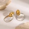 Destiny Chunky Gold Drop Earrings