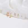 Silver Needle Trendy Earrings Geometric Five-piece Set For Women