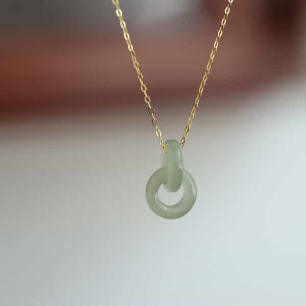 Women's Natural Hetian Jade Necklace