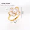 French Drip Begonia Online Influencer Earrings Natural
