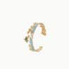 European And American Ocean Style Starfish Coconut Mermaid Stainless Steel Bracelet Non-fading Open Ring