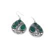 Artistic Retro Bohemian Drop-shaped Emerald Earrings