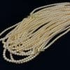 Straight Hole Glass Pearl Clothing Accessories Beaded