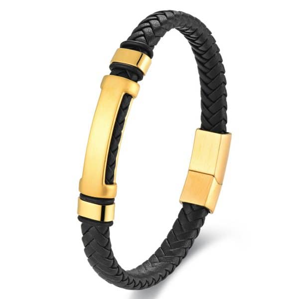 European And American Popular Simplicity Men's Weaving Leather Bracelet