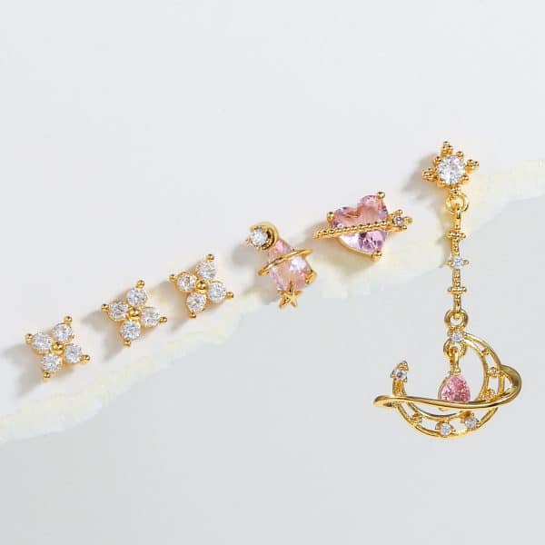 Sweet Love Earrings Set For Women