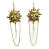 Sun Crystal Stone Earrings Jewelry
