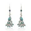 Chinese Style Vintage Drop Earrings With Diamonds
